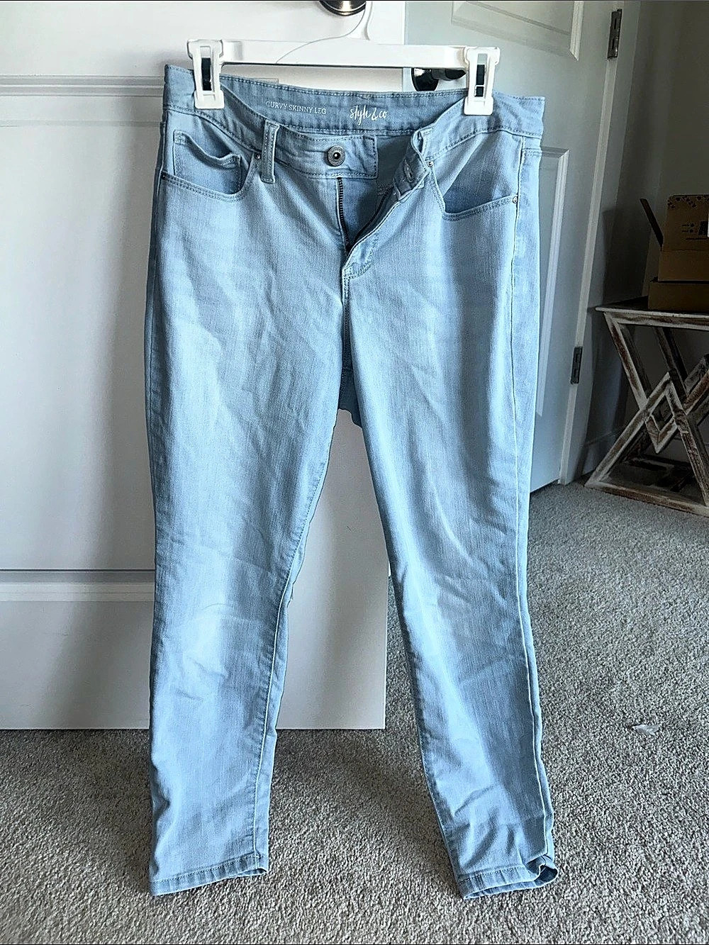 Style&Co Light Blue Skinny Jean Capris Size 8P